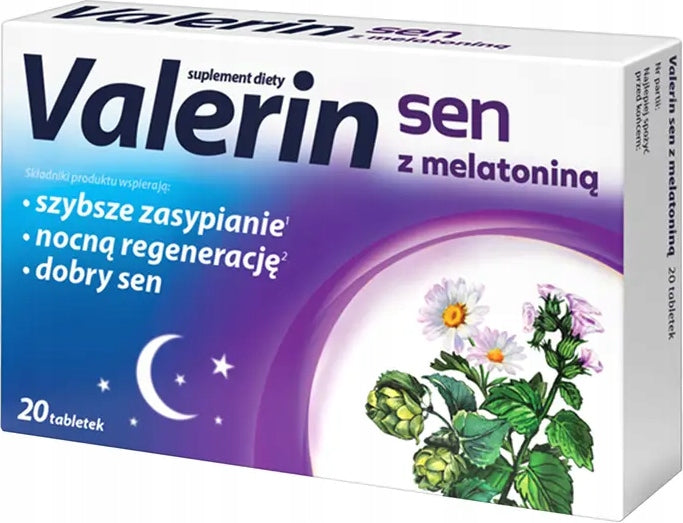 Valerin Sen with Melatonin Tablets 20 Pack