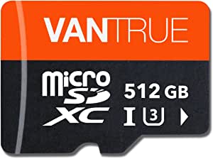 Vantrue 512GB microSD memory card for cameras, e.g. M2