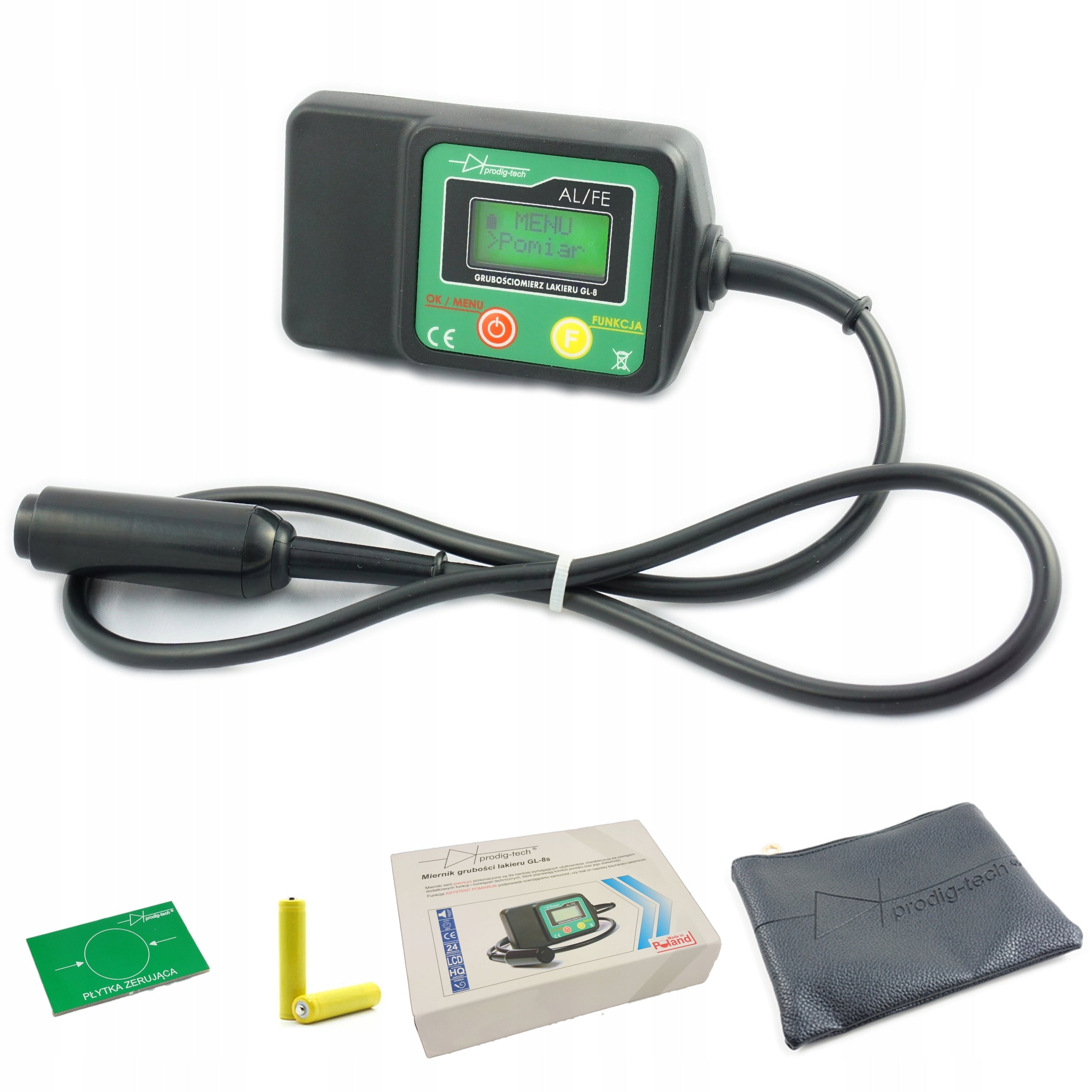 Varnish Thickness Meter Tester Prodig Tech GL-8s + CASE + BATTERIES