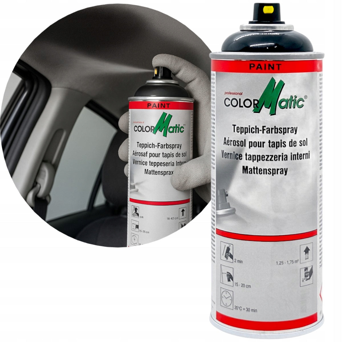 Varnish for Car Headliner Black Spray 400ML for Headliners
