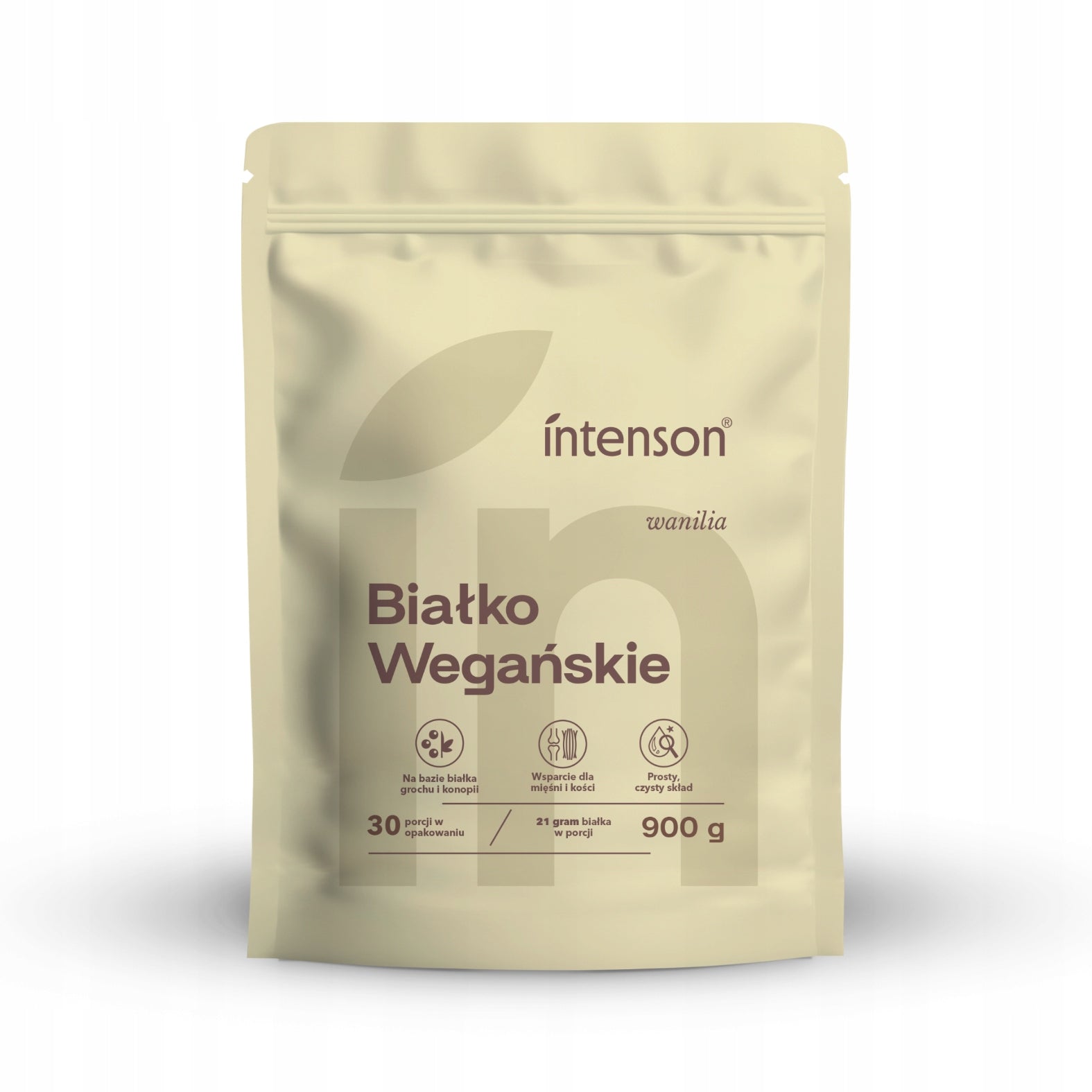 Vegan Protein VEGETABLE PROTEIN 1,8KG Intenson Chocolate+Vanilla (2X900G) Expiration date not specified