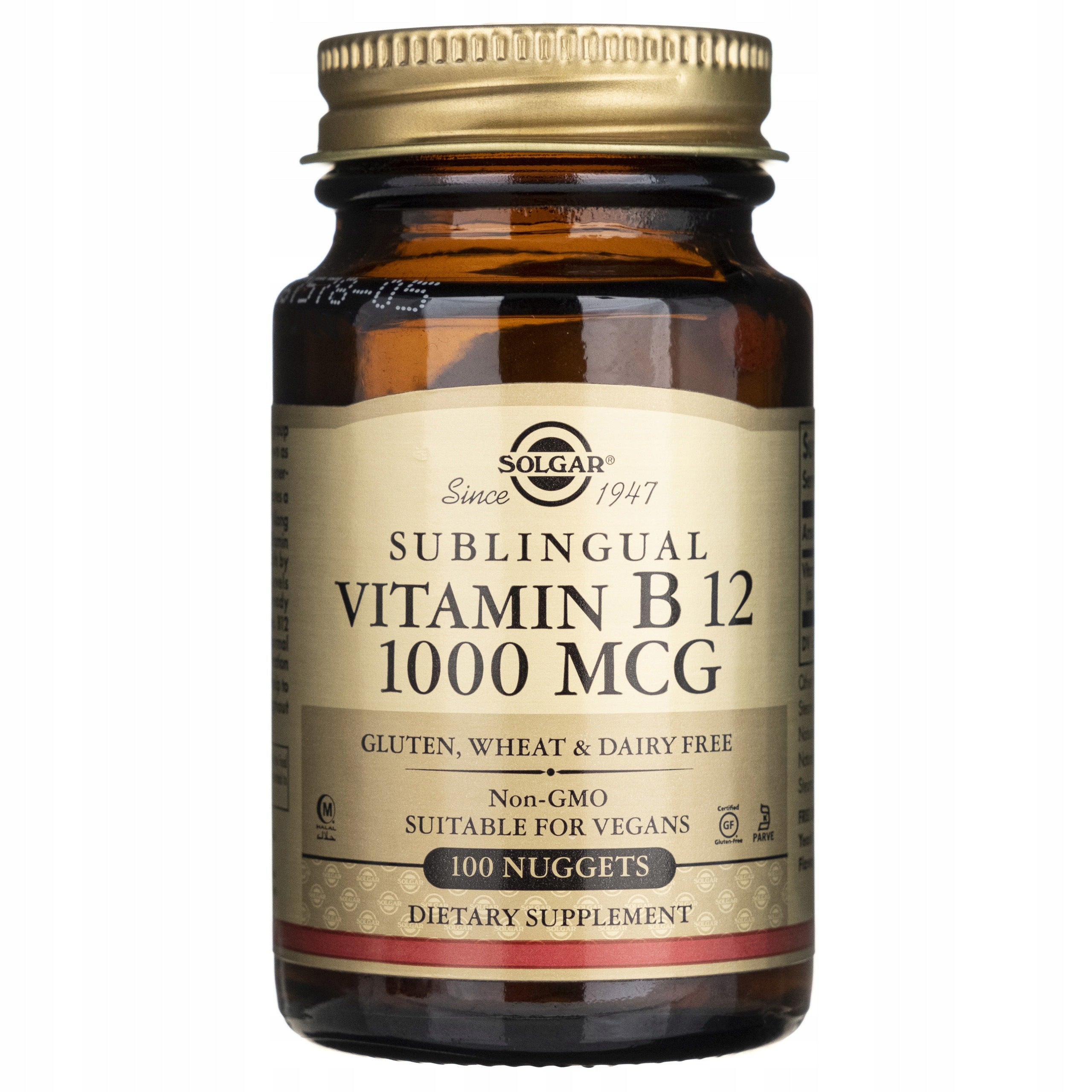 Vegan Suction Tablets Solgar Vitamin B12 1000 μg Cherry 100pcs