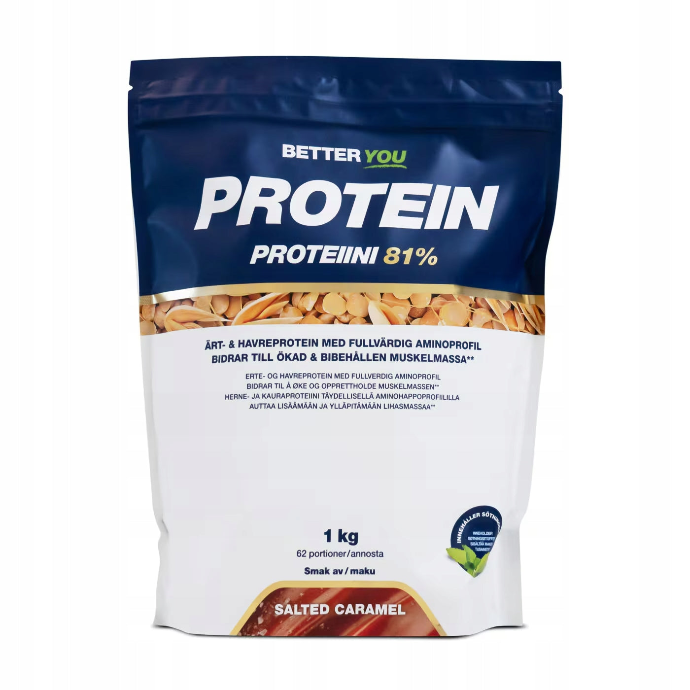 Vegan Vegetable Protein 81% 1000 g Salty Caramel BETTER YOU