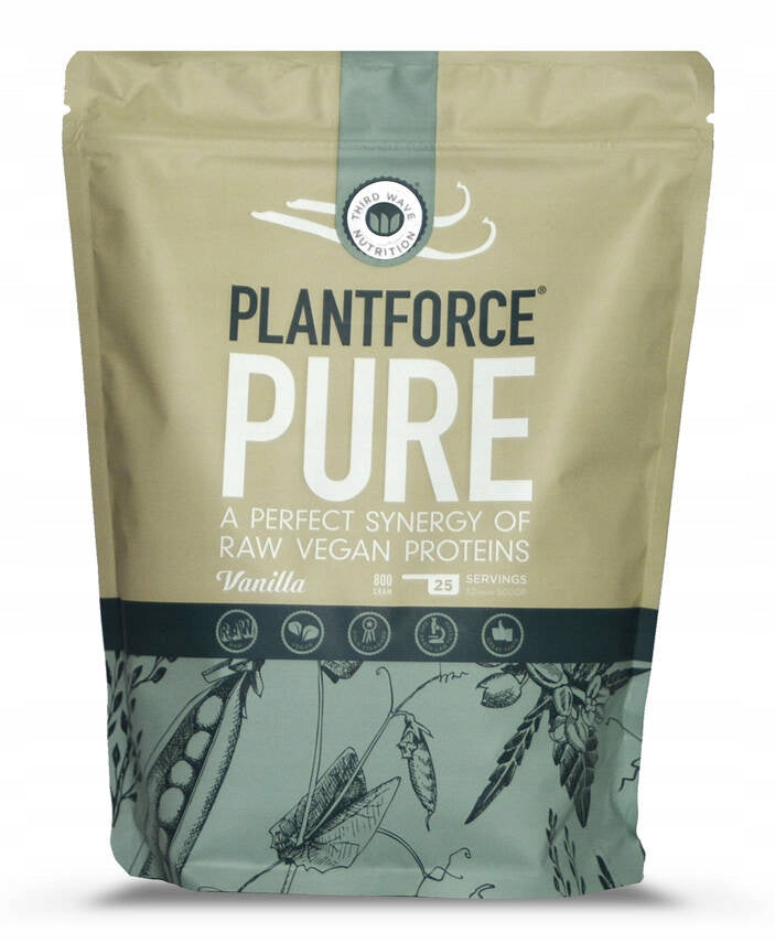 Vegan protein Plantforce PURE - vanilla (25 servings/800g)