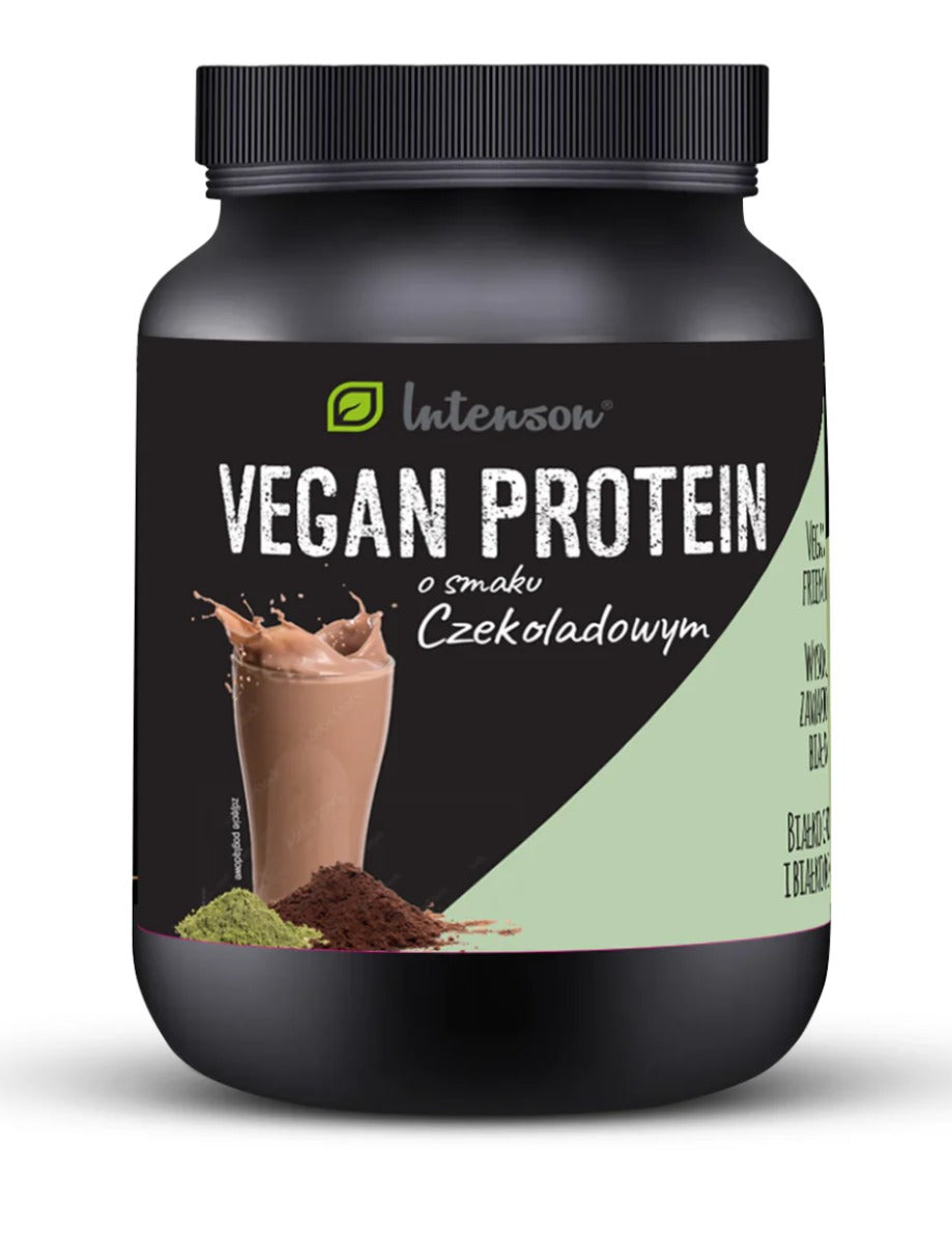 Vegan protein with chocolate flavor 600g Intenson Expiration date at least 1 year from the date of purchase