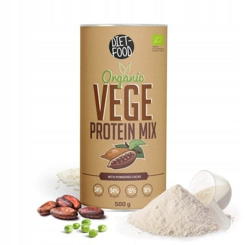 Vege Protein, Protein Mix, Cocoa, BIO, 500g, Diet-Food
