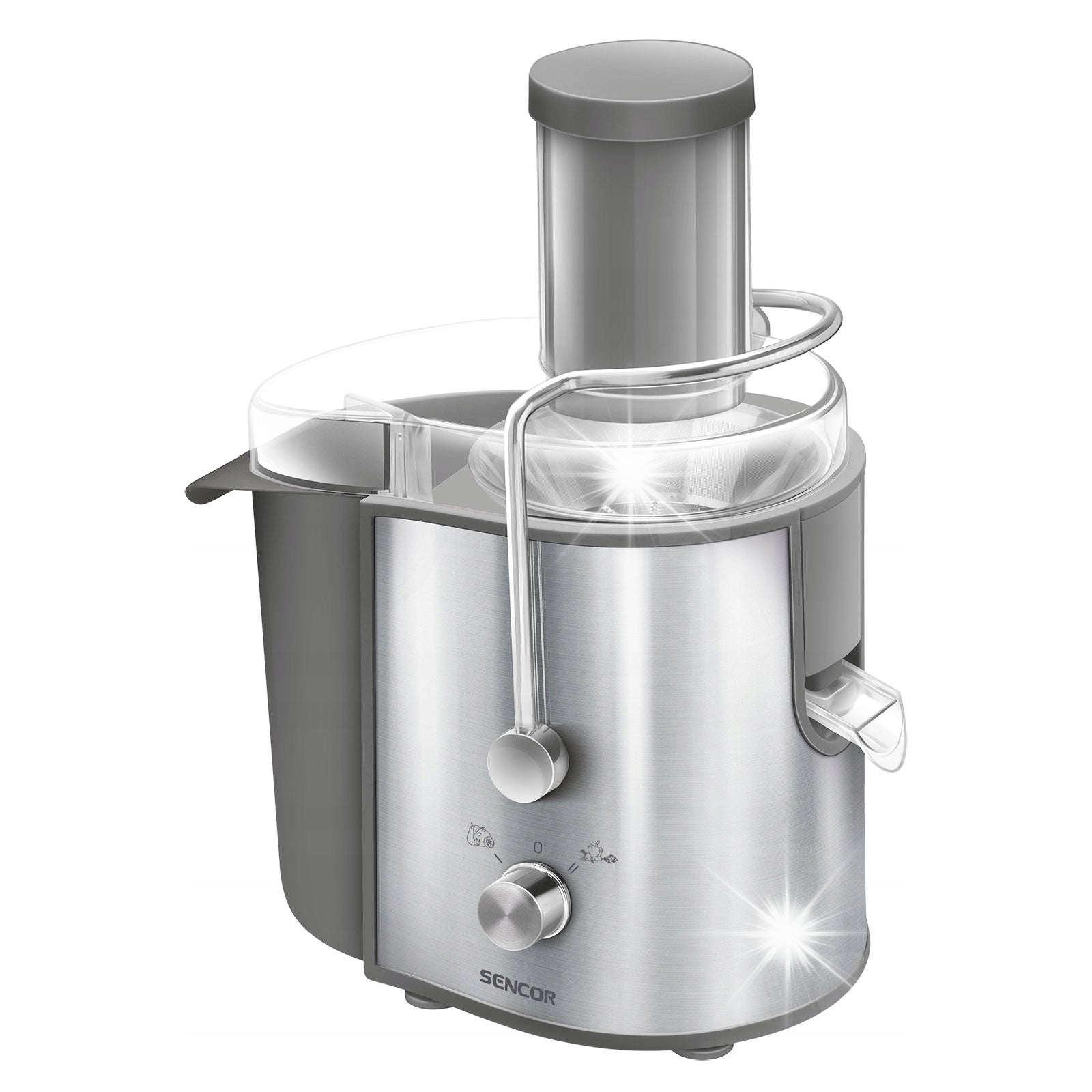 Vegetable and fruit juicer Sencor SJE1055SS 800W juice stainless steel