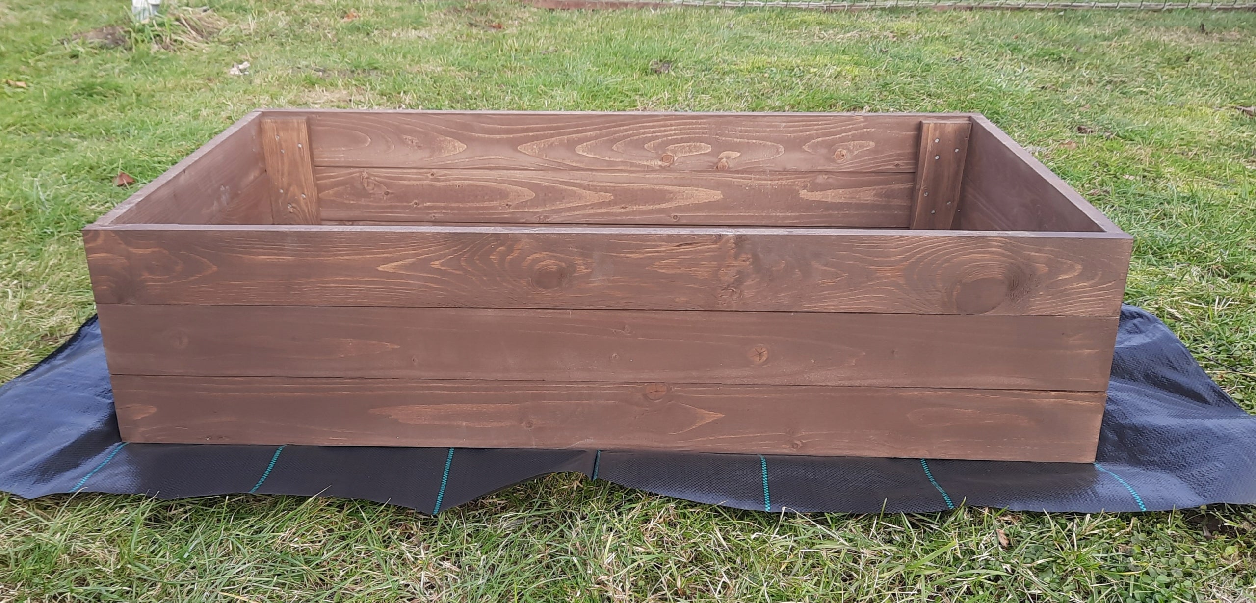 Vegetable box raised beds inspection impregnated 64x120x27cm Length 120 cm