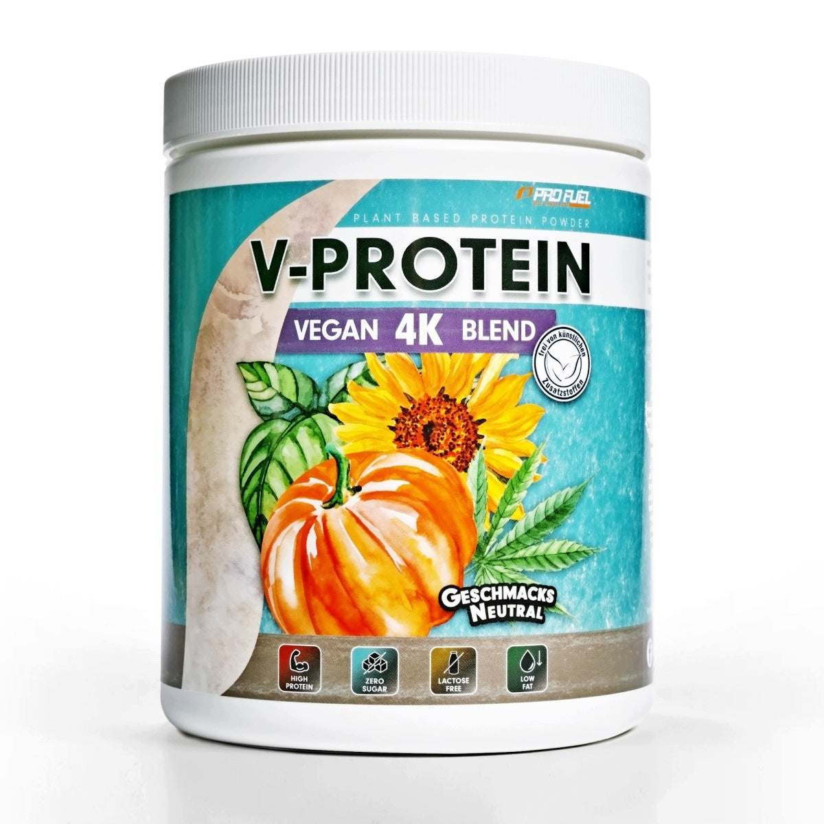 Vegetable protein without taste and sweeteners – 86% proteinProFuel V-Protein 4K 480g