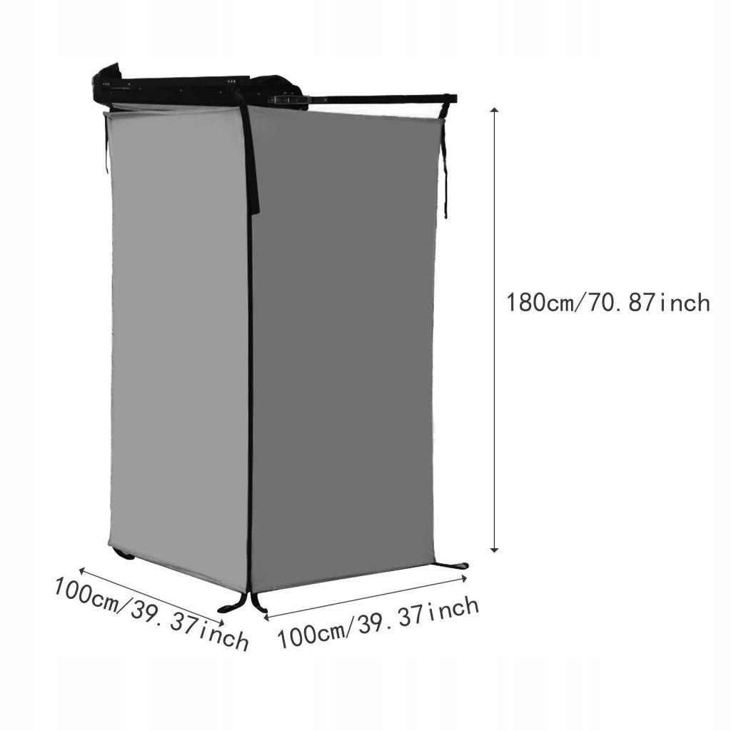 Vehicle Side Shower Tent Portable Hiking Outdoor Shower Room Dressing Gray Type not specified
