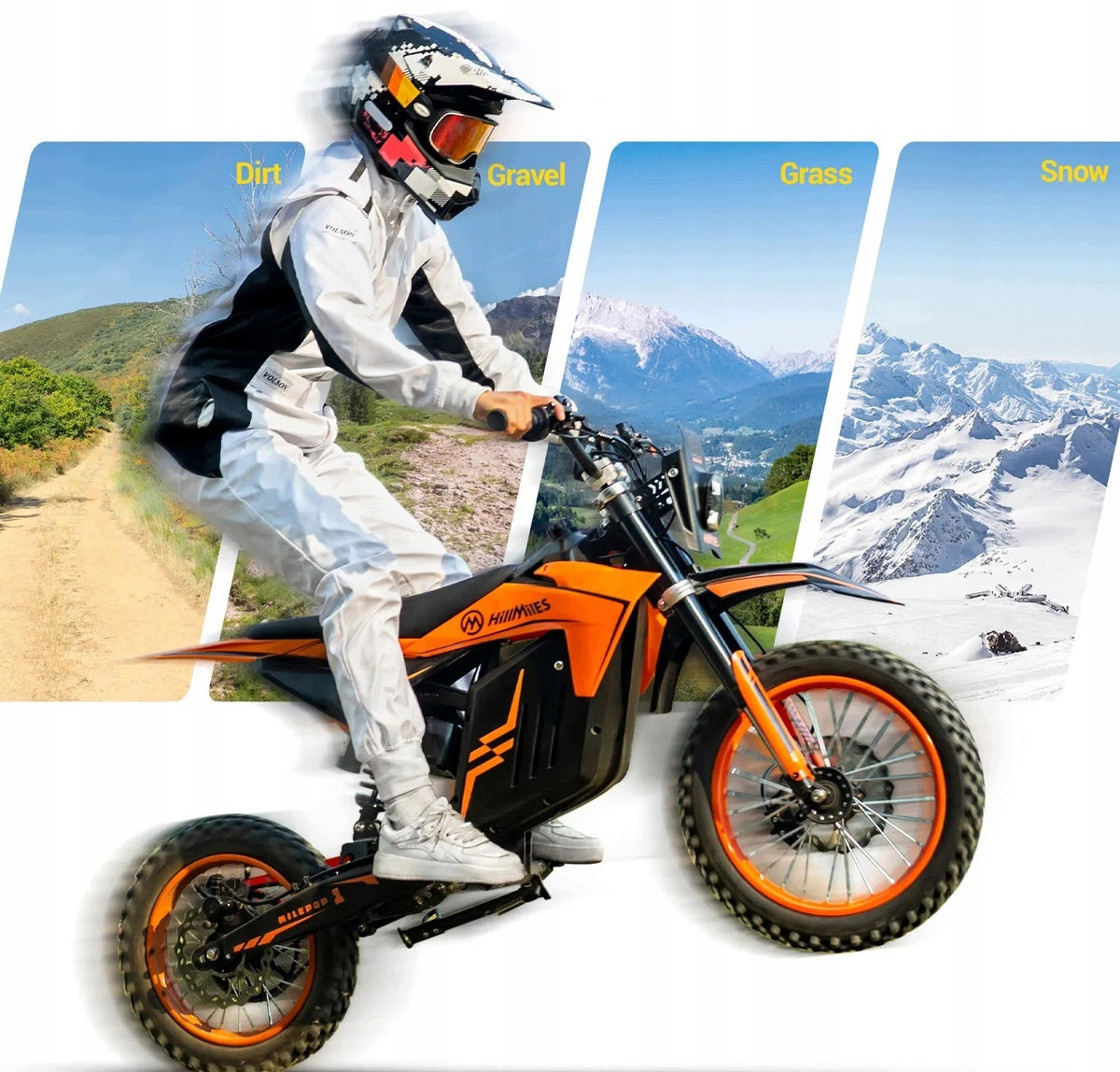 Vehicles Electric motorcycles HillMiles 3000W 48V 25Ah 60km/h Bluetooth