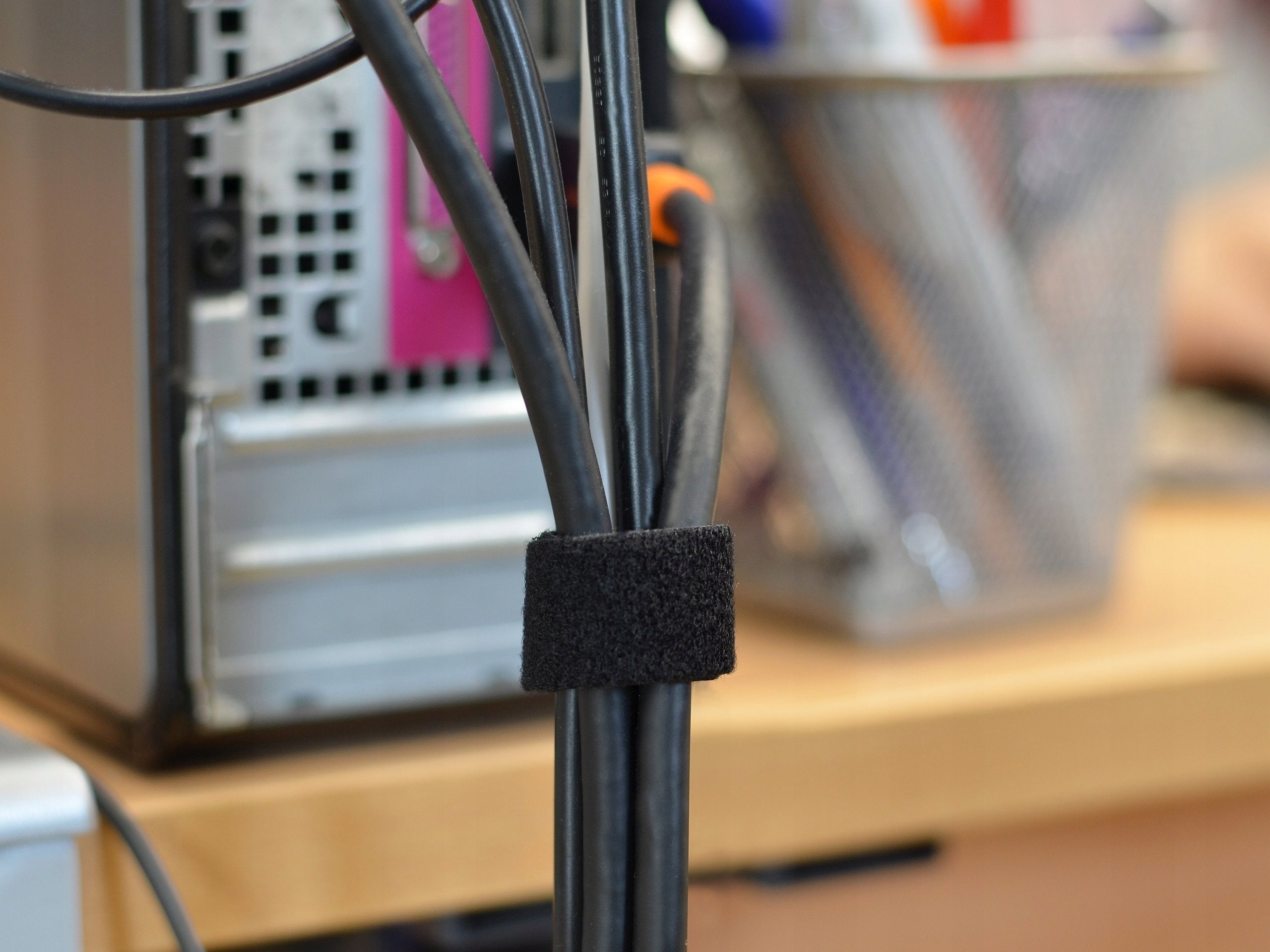 Velcro Band Tape Cable Organizer 10mm 5m Color black