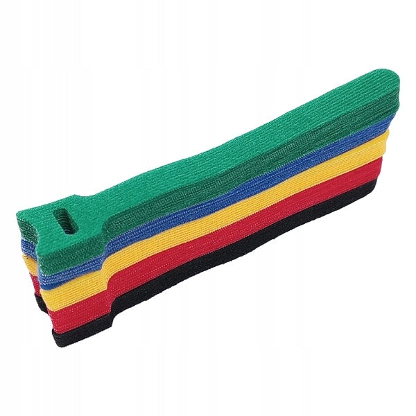 Velcro Cable Ties Set of 50 Pieces 110x10mm Multicolor Clamp Brand ABC-RC
