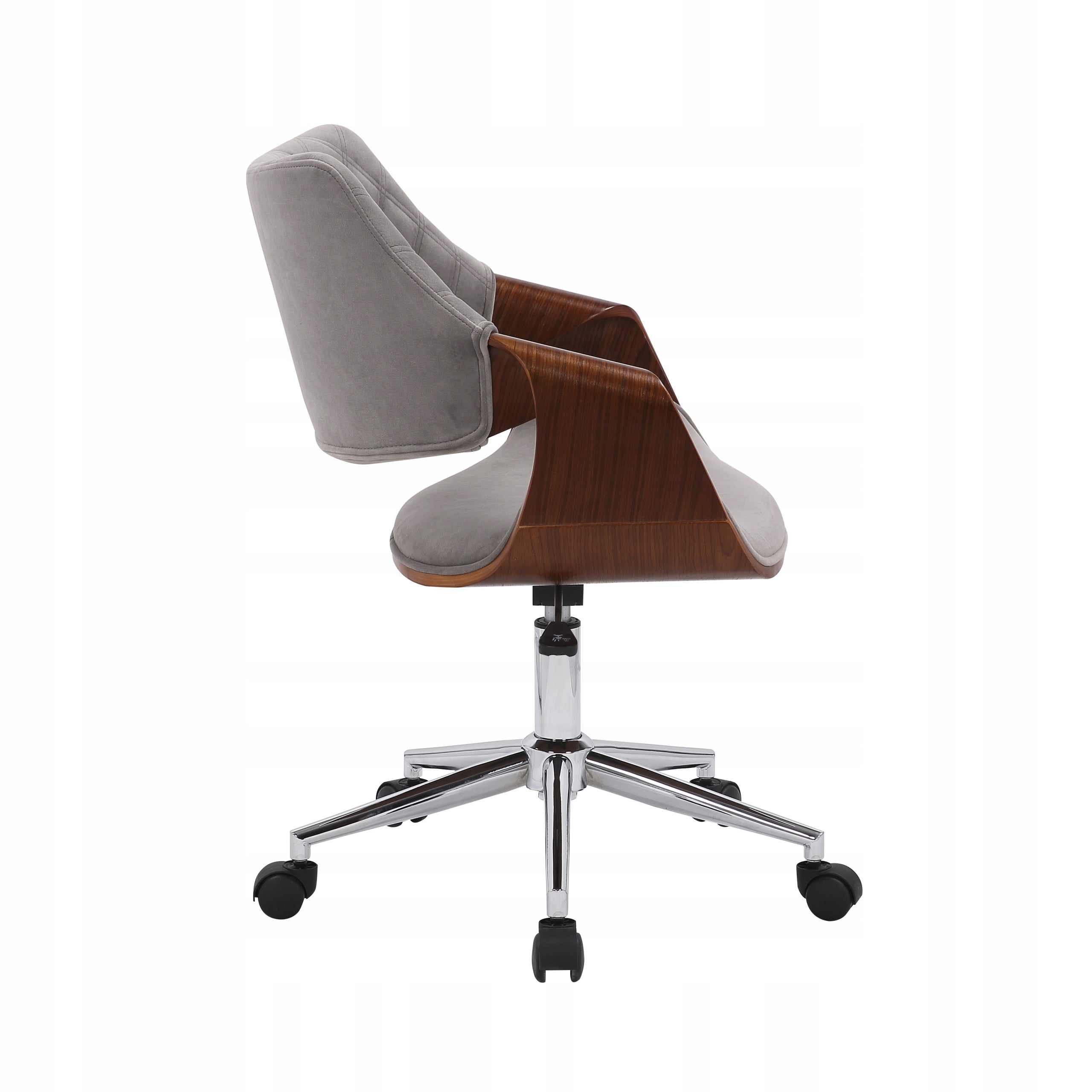 Velour Grey Walnut Swivel Chair for Office COLT Manufacturer code Nowoczesny Fotel Obrotowy Do Biura