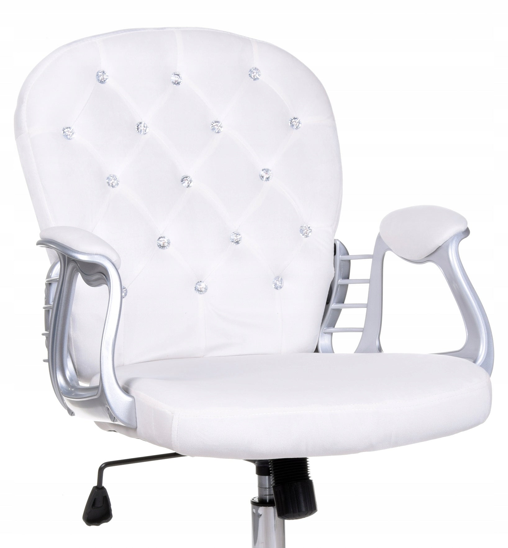 Velour office chair WHITE GIOSEDIO crystals Brand no brand