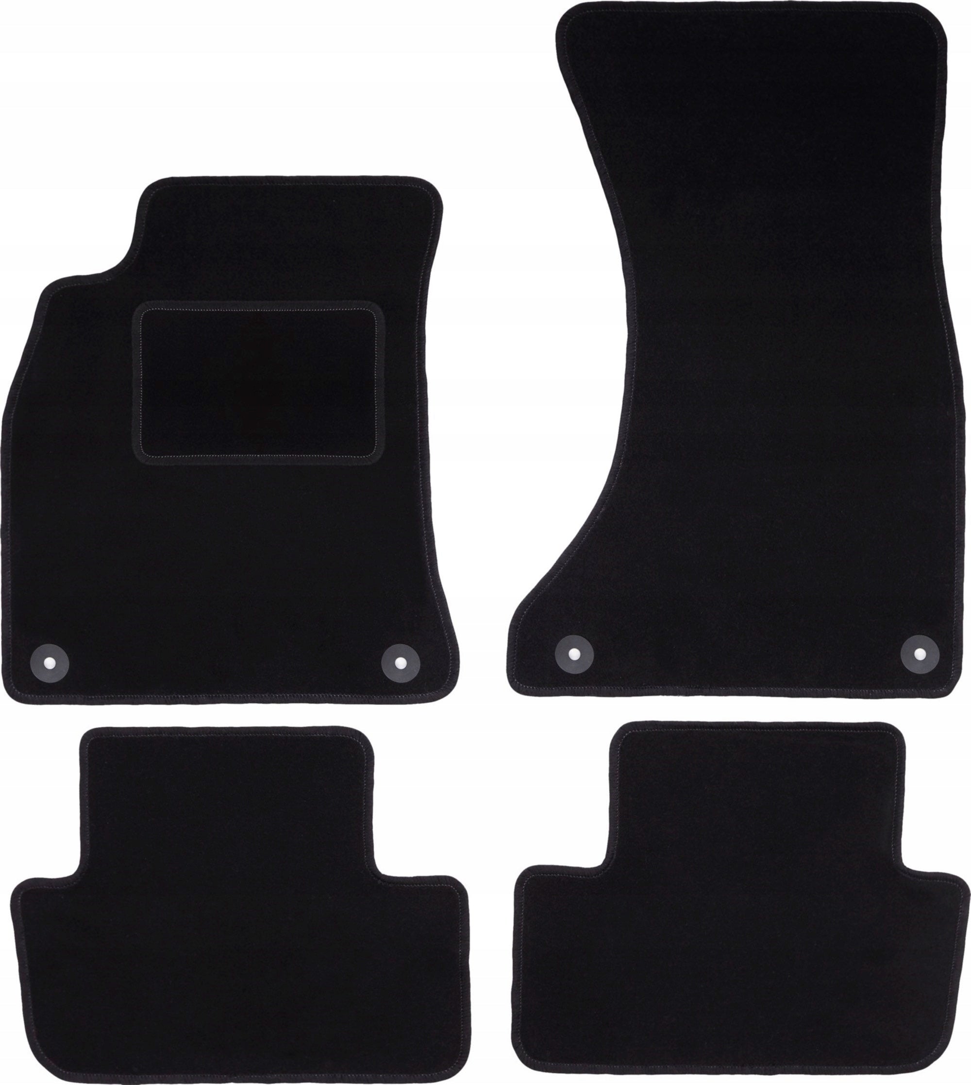Velour rugs for: Audi A4 B8 sedan, station wagon, avant, allroad (
