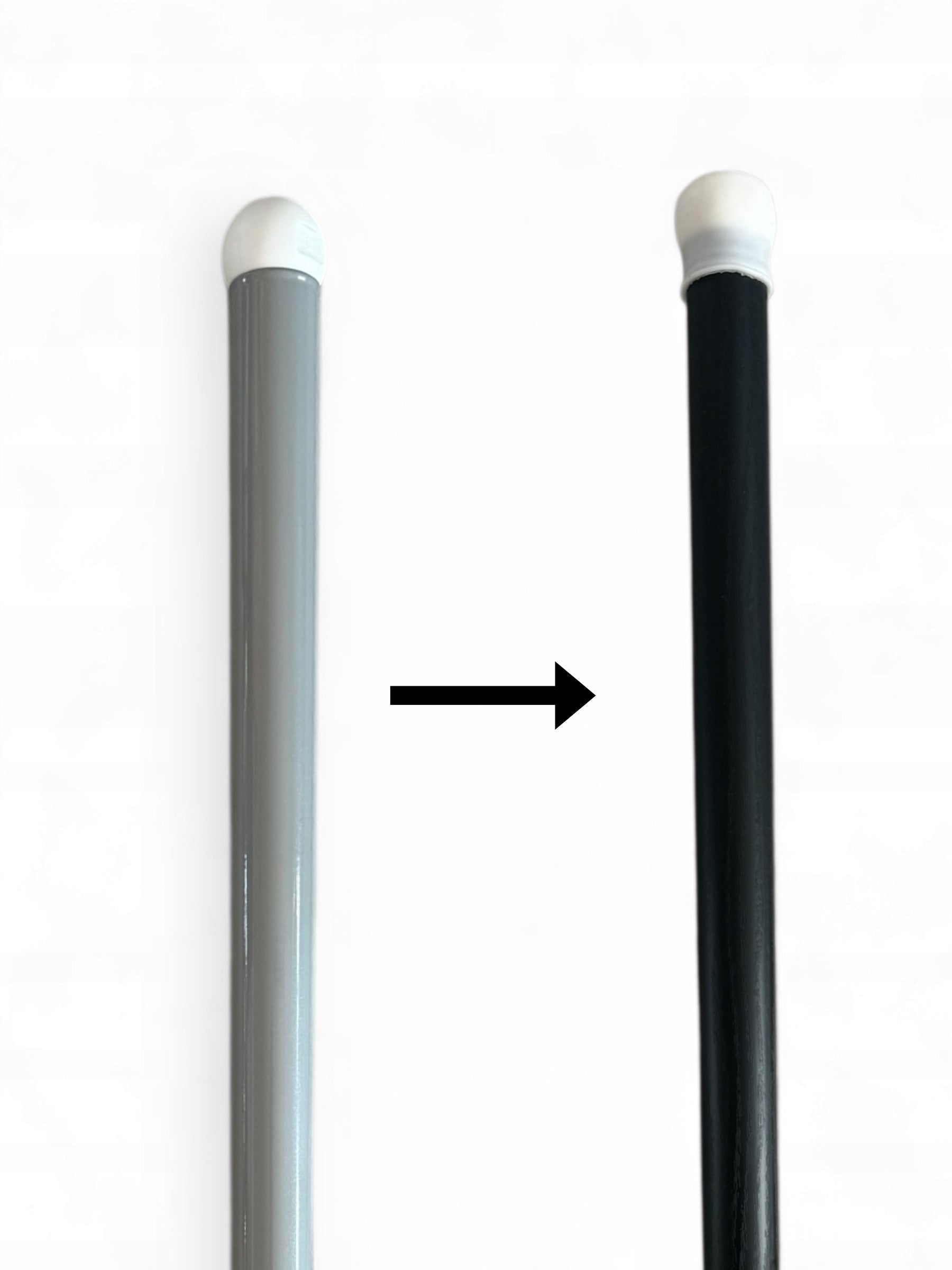Veneer for Ikea Antilop chair legs! - BLACK MATTE WOOD Packaging status original