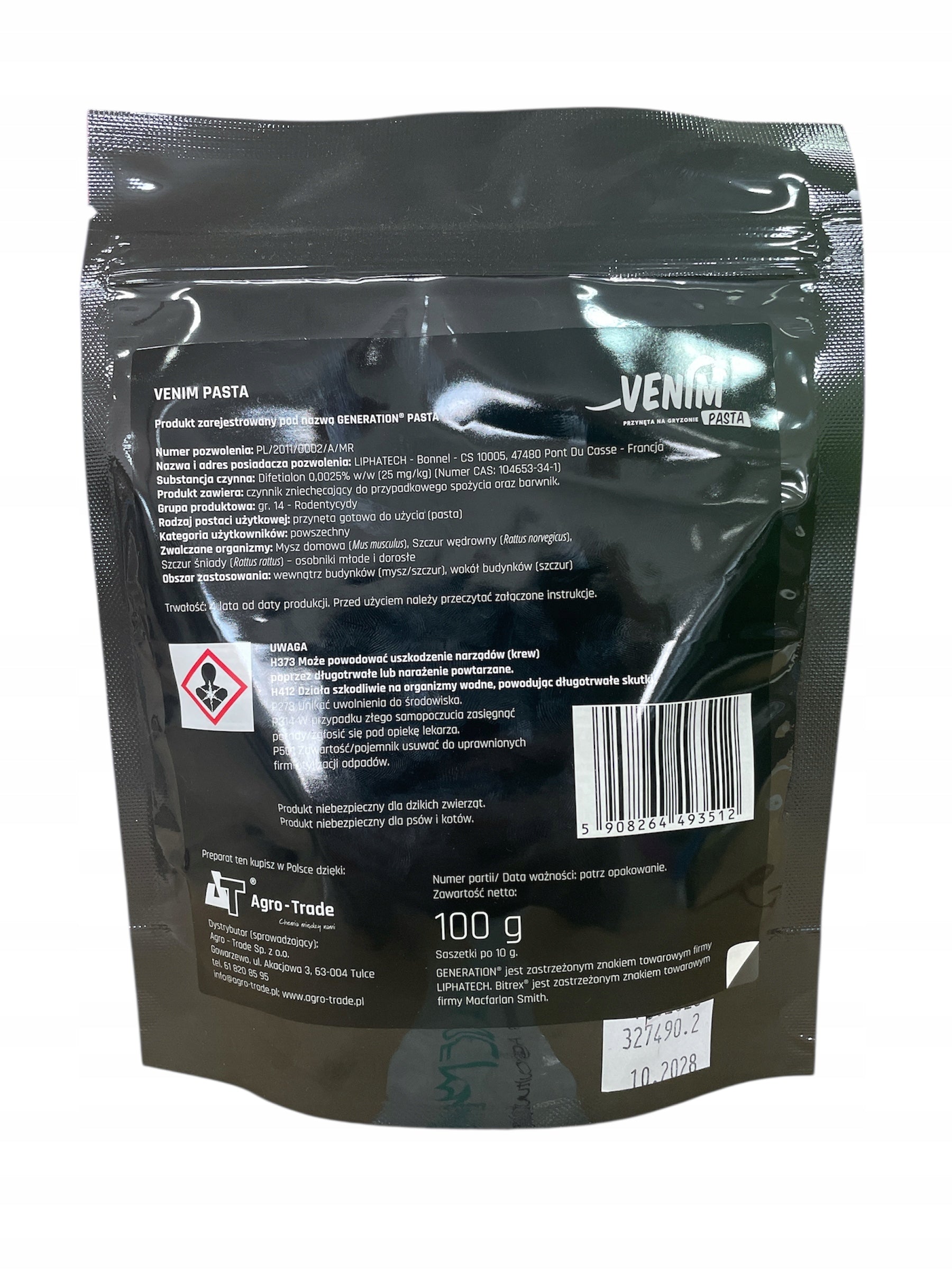 Venim PASTA - the most effective poison for mice and rats 100G Brand no brand
