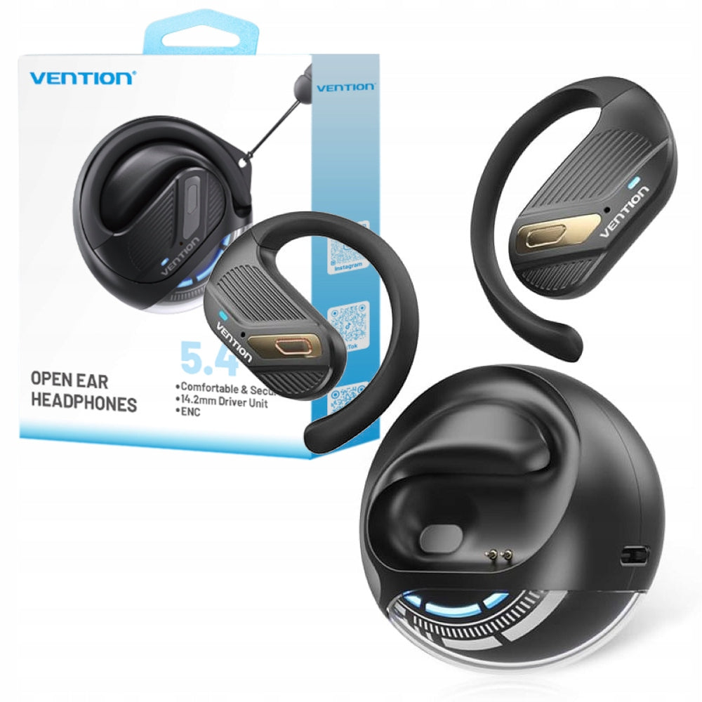 Vention OpenBeat Wireless Headphones with Open Design Black