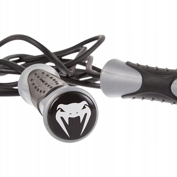 Venum 973 Challenge Jump Rope Black and Grey 275 cm Color gray