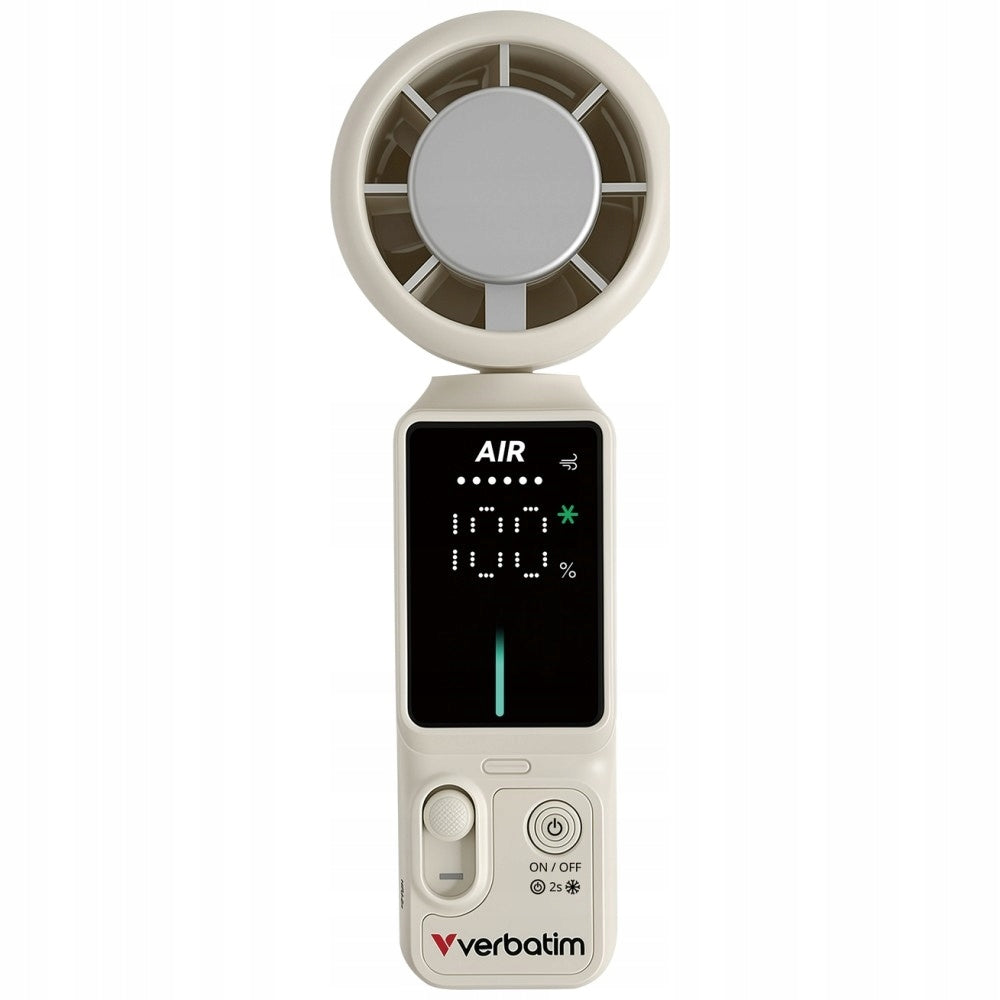 Verbatim Handheld Windmill Lowers Temperature Foldable Powerful Large Battery Brand no brand