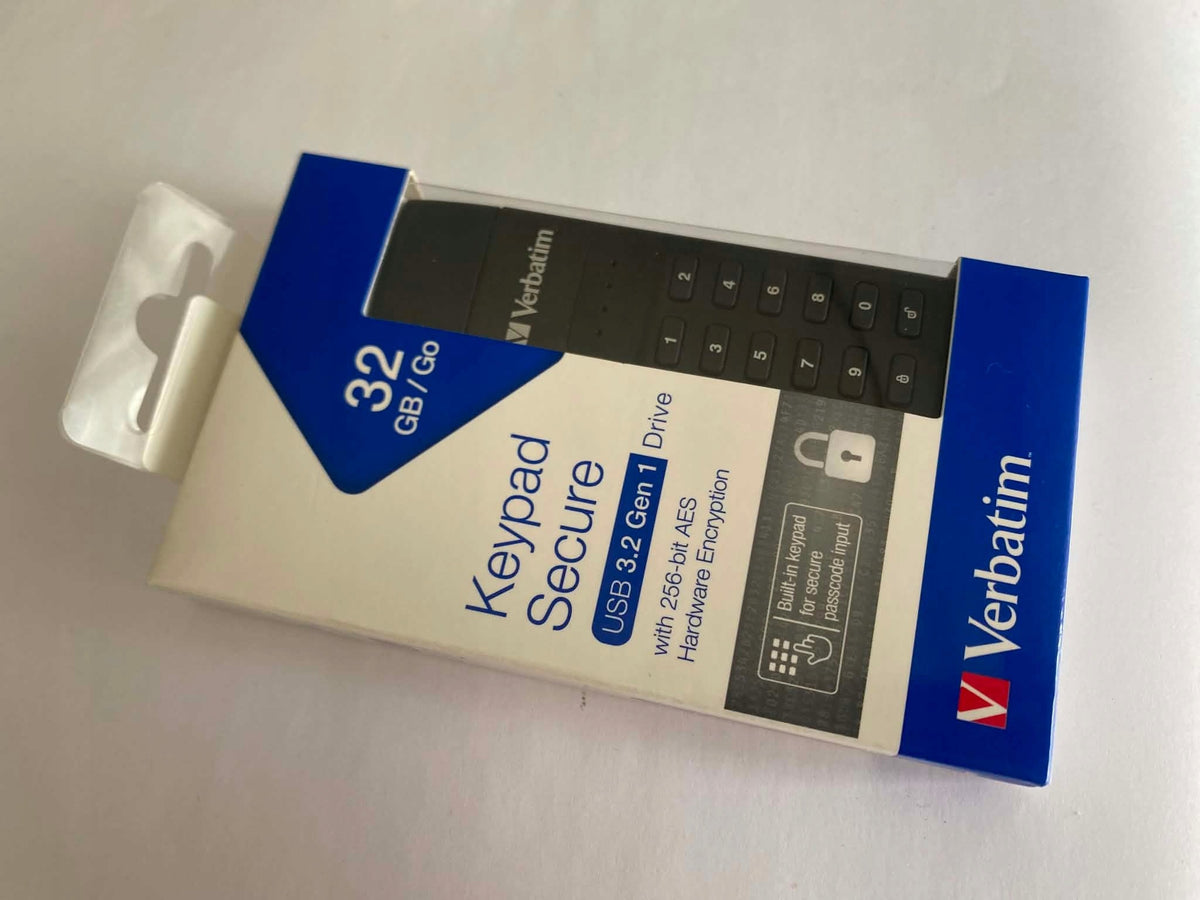 Verbatim Keypad Secure USB stick, USB 3.2 Gen 1, 32 GB, with access code Manufacturer code Verbatim Keypad