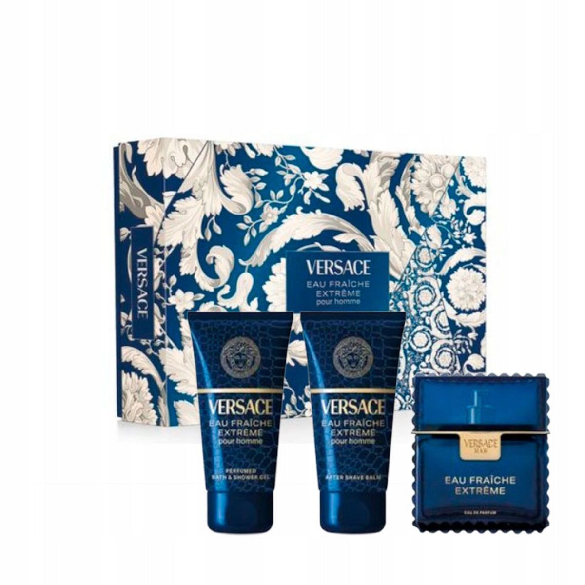 Versace 50ml Eau de Parfum + 50ml Wash Gel + 50ml After Shave Balm