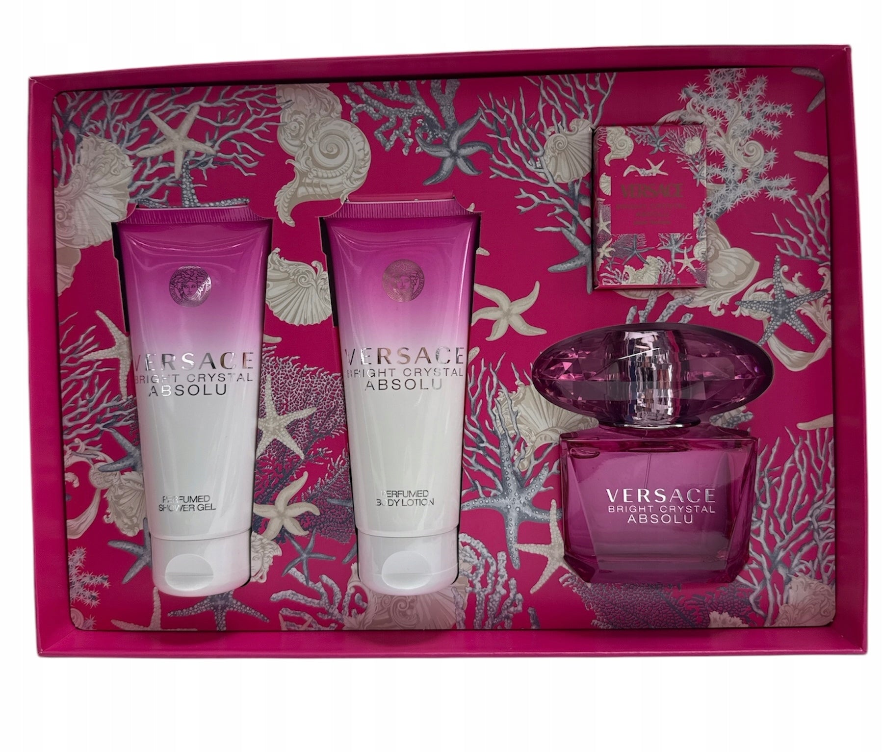 Versace Bright Crystal Absolu edp 90 ml mini 5 ml balm 100 ml shg 100 ml Packaging status original