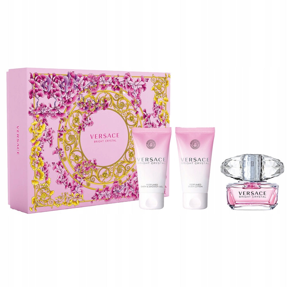 Versace Bright Crystal EDT 50 ml Set: gel and lotion 50 ml