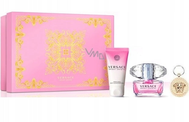 Versace Bright Crystal eau de toilette 90 ml + lotion 100 ml + keychain