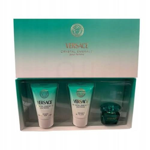 Versace Crystal Emerald EDP 5ml + Body Lotion 25ml + Shower Gel 25ml SET Brand Versace