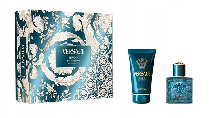 Versace Eros Pour Homme 30ml EDT Eau De Toilette + 50ml Shower Gel