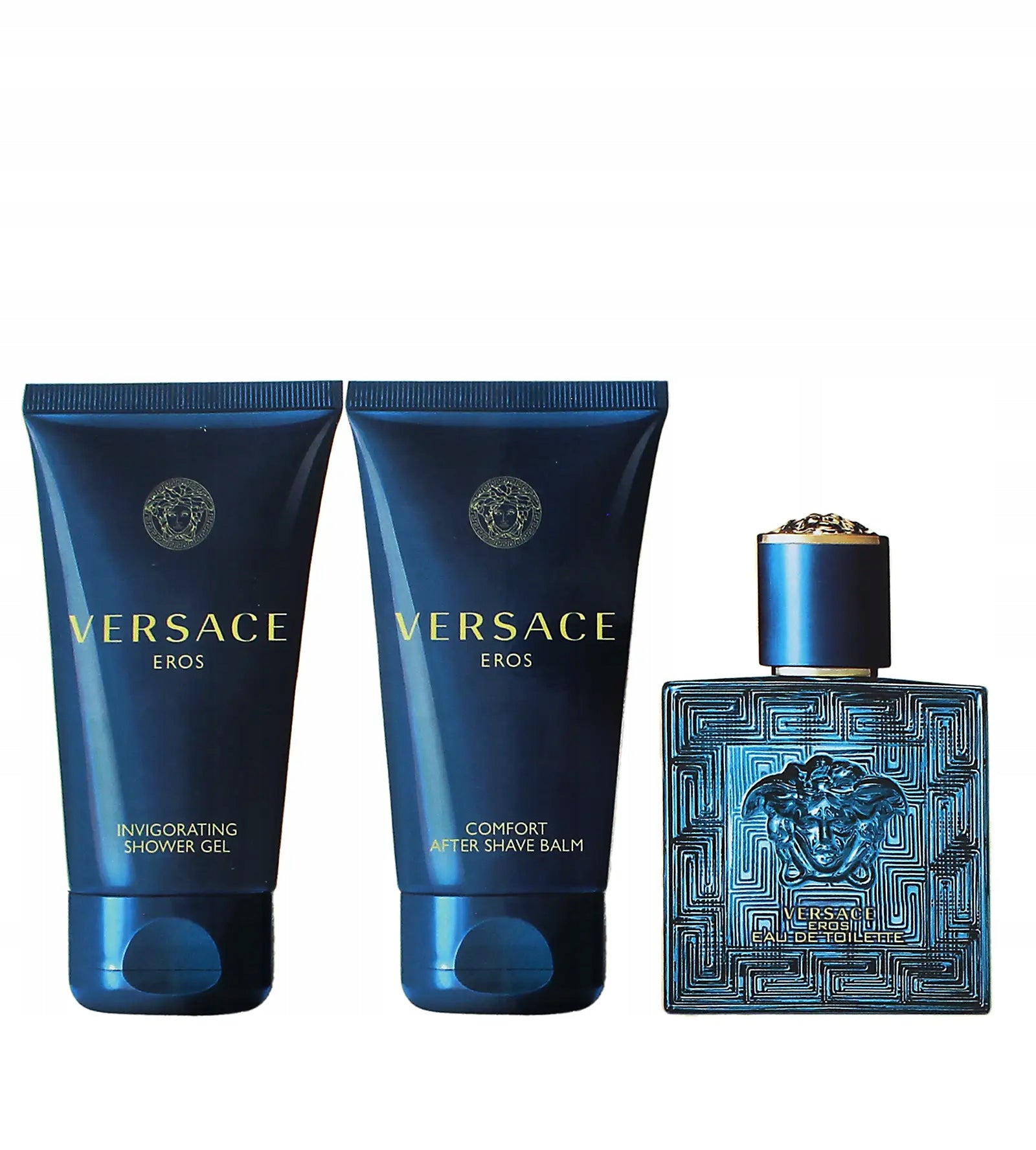 Versace Eros dárková sada pro muže toaletní voda 50 ml + sprchový gel 50 ml