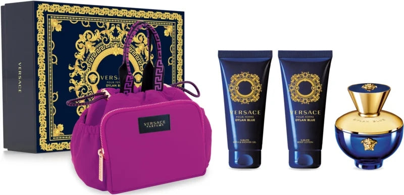Versace Pour Femme Dylan Blue gel 100ml + lotion 100ml + 100ml EDP + Pouch
