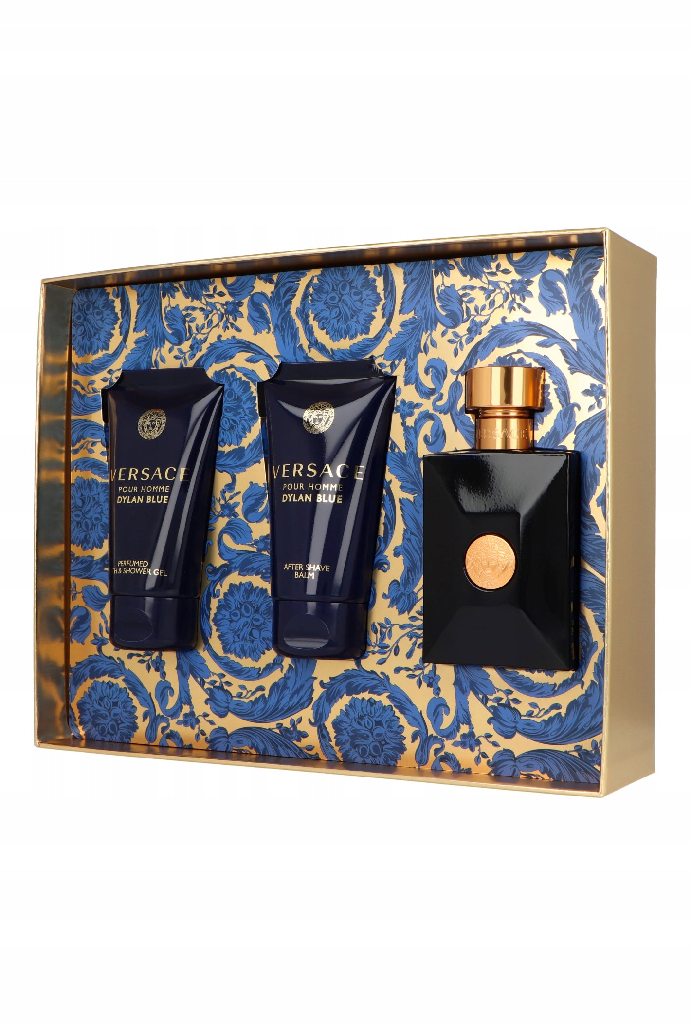 Versace Pour Homme Dylan Blue Edt 50 Set + Shower Gel + After Shave Balm Brand Versace