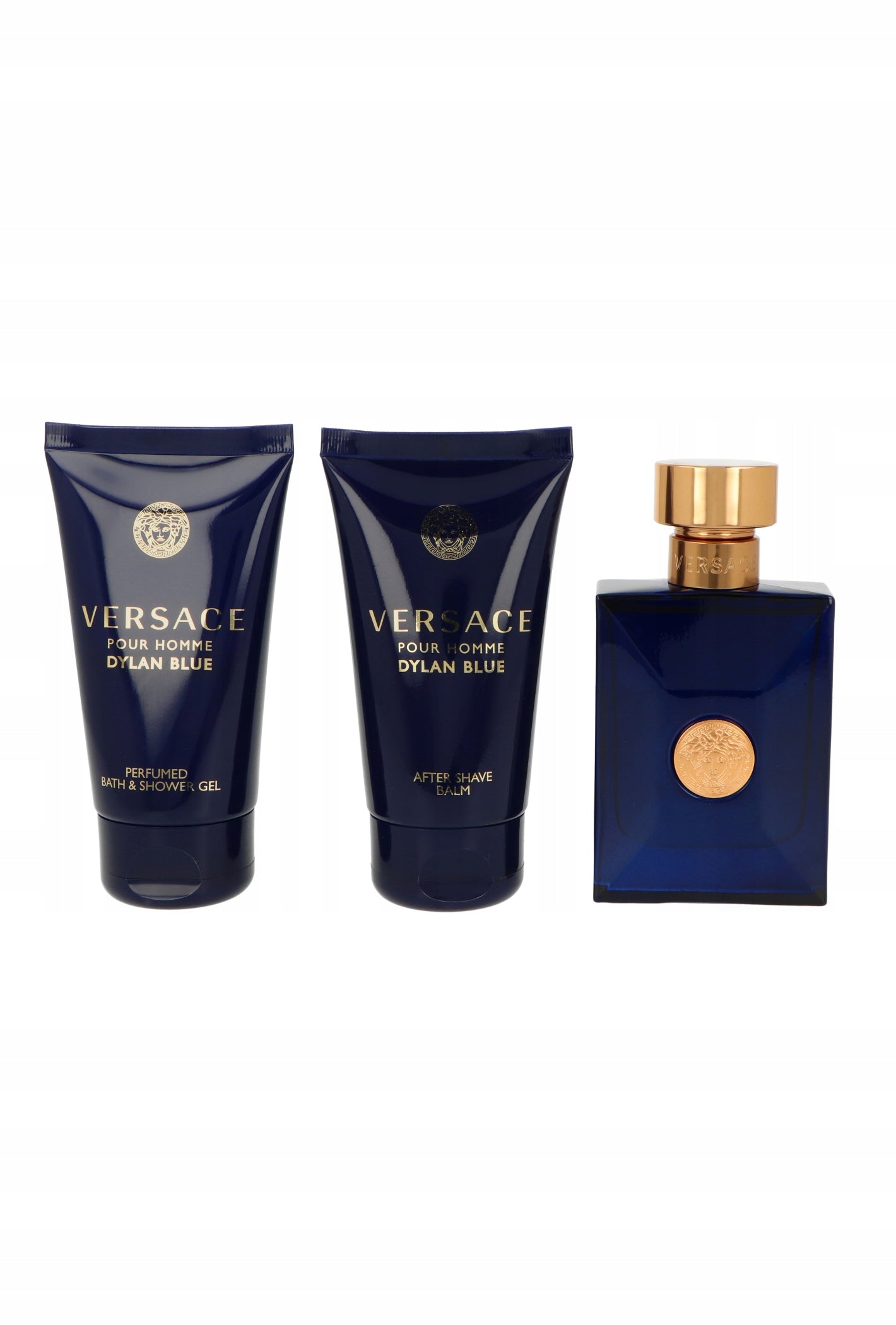 Versace Pour Homme Dylan Blue Edt 50 Set + Shower Gel + After Shave Balm Packaging status original