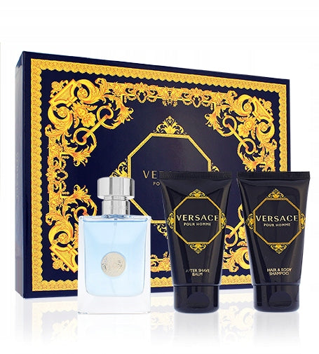 Versace Pour Homme dárková sada pro muže toaletní voda 50 ml + balzám po ho