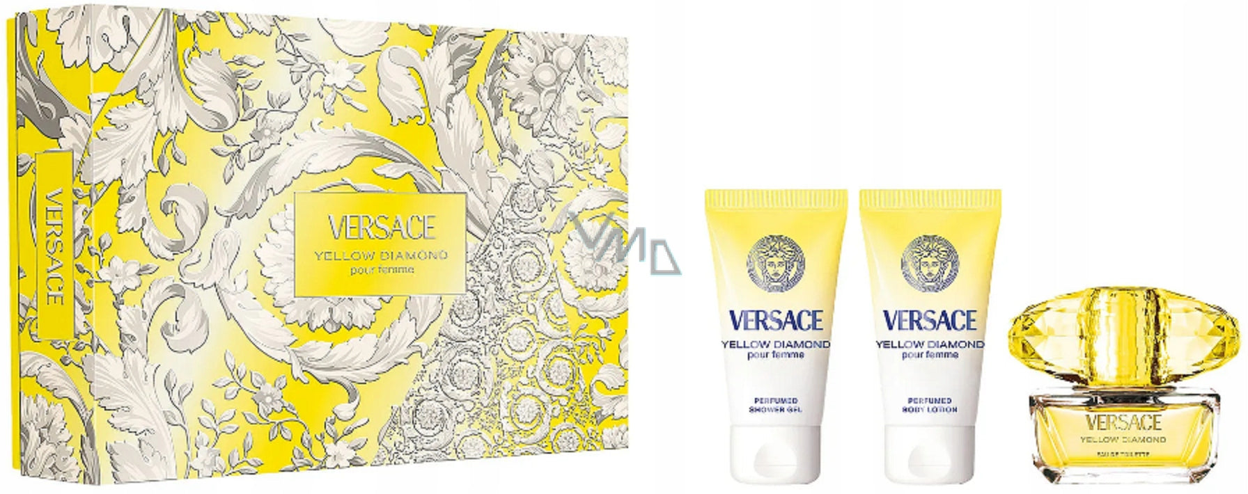 Versace Yellow Diamond Pour Femme toaletní voda 50 ml + tělové mléko 50 ml