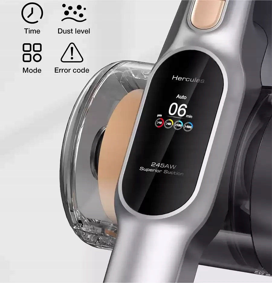 Vertical Cordless Vacuum Cleaner Jimmy H10 Pro 26Kpa 65W LCD 650W 90MIN Model H10 Pro