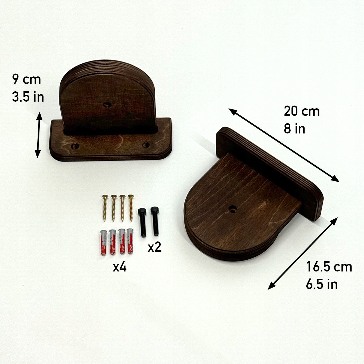 Vertical wall scratcher for cat M-80 cm large stable + screws Dark Brown Trade name Drapak Pionowy M Ciemny Brąz