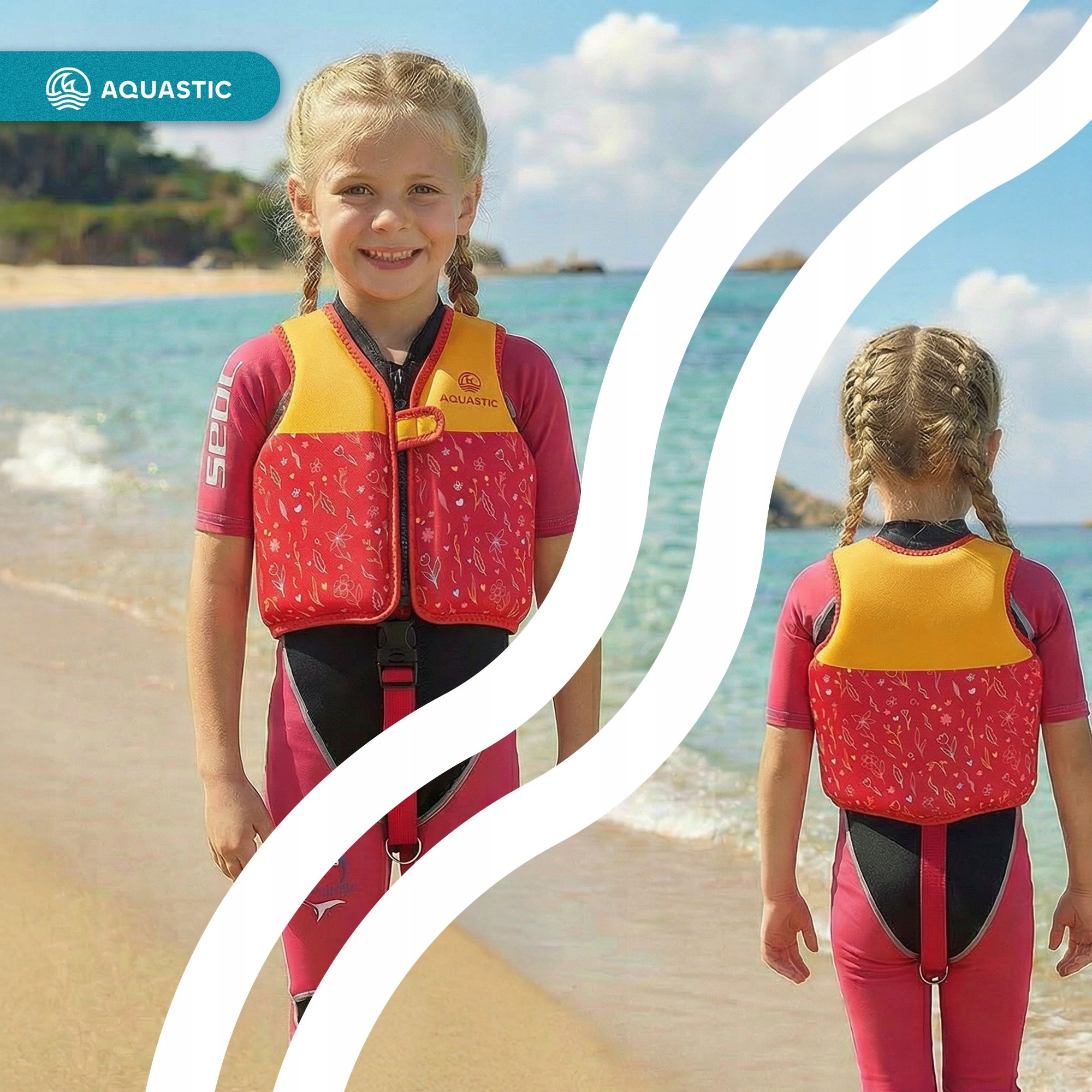 Vest Aquastic Junior r. S up to 19 kg Body weight range 19 kg