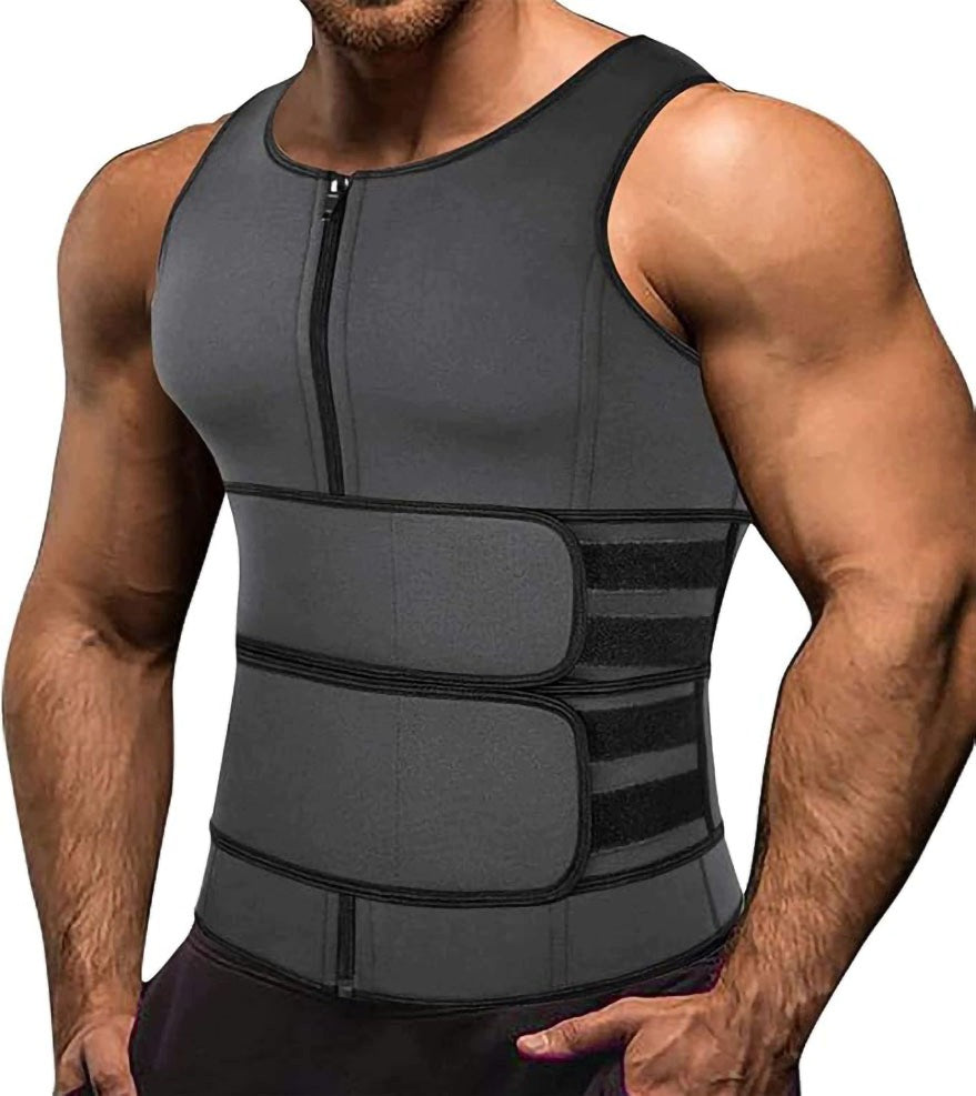 Vest Belt 2in1 Men's Neoprene M | Strong Sauna on Belly Slimming