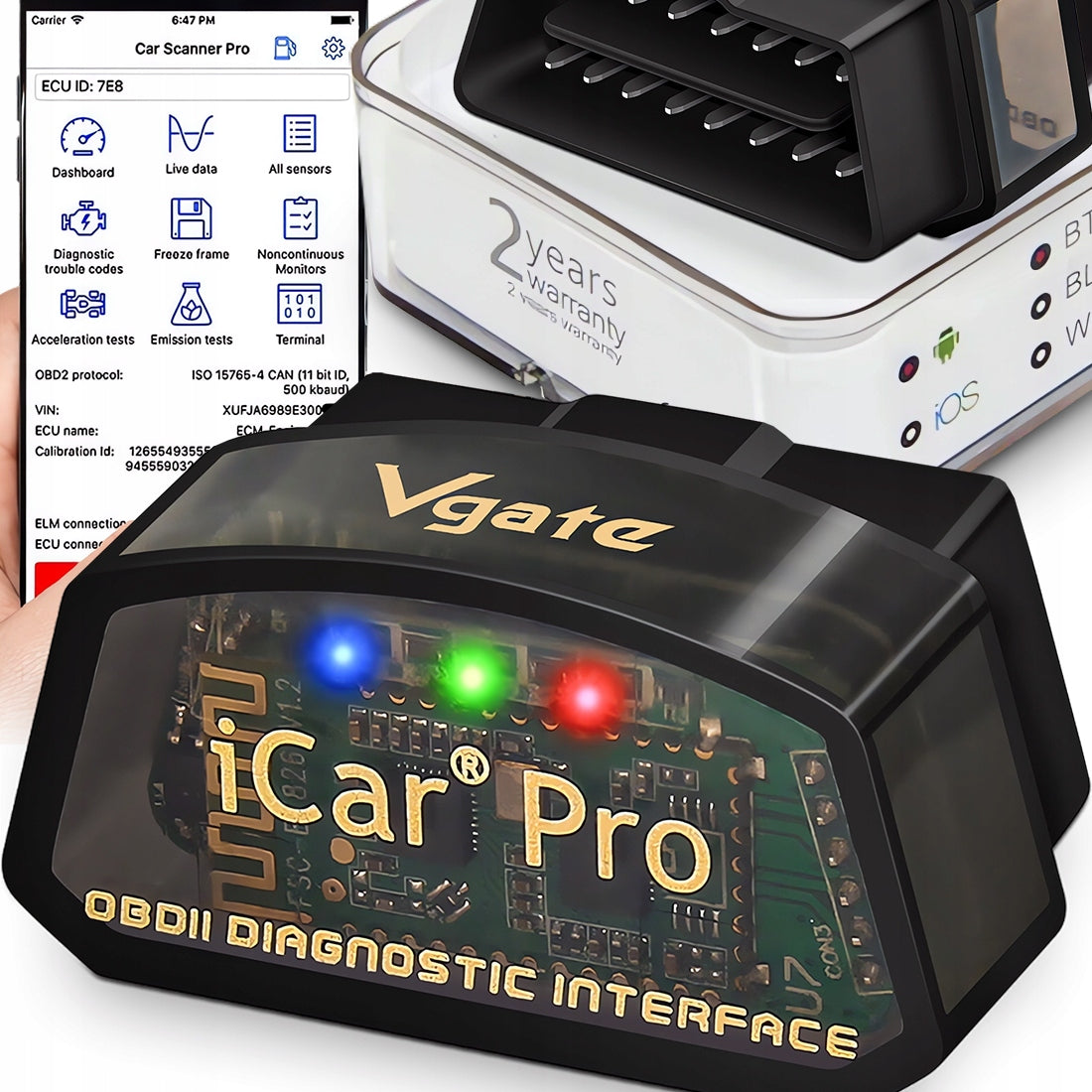 Vgate iCar 3.0 PRO Tester BT Diagnostic Interface For Error Removal