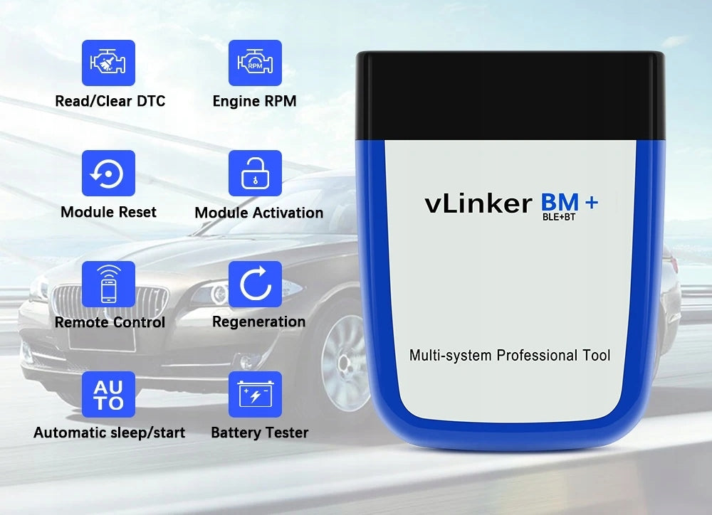 Vgate vLinker BM+ BT 4.0 BMW BimmerCode BIMMERLINK BIMMERTOOL Encoding iOS Manufacturer code Vgate vLinker BM+ do BMW Bimmercode