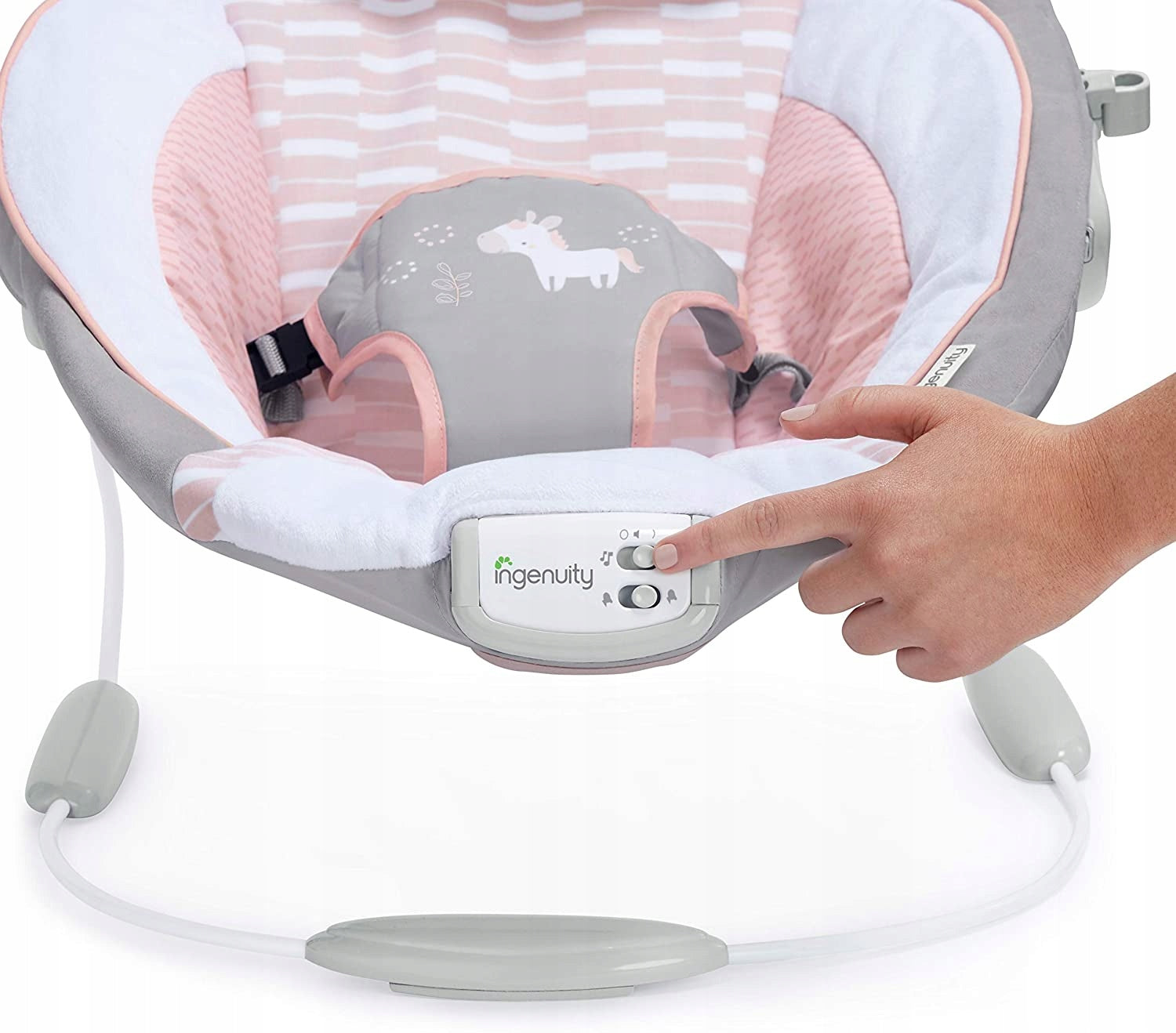 Vibrating lounger Ingenuity Flora pink Brand Ingenuity
