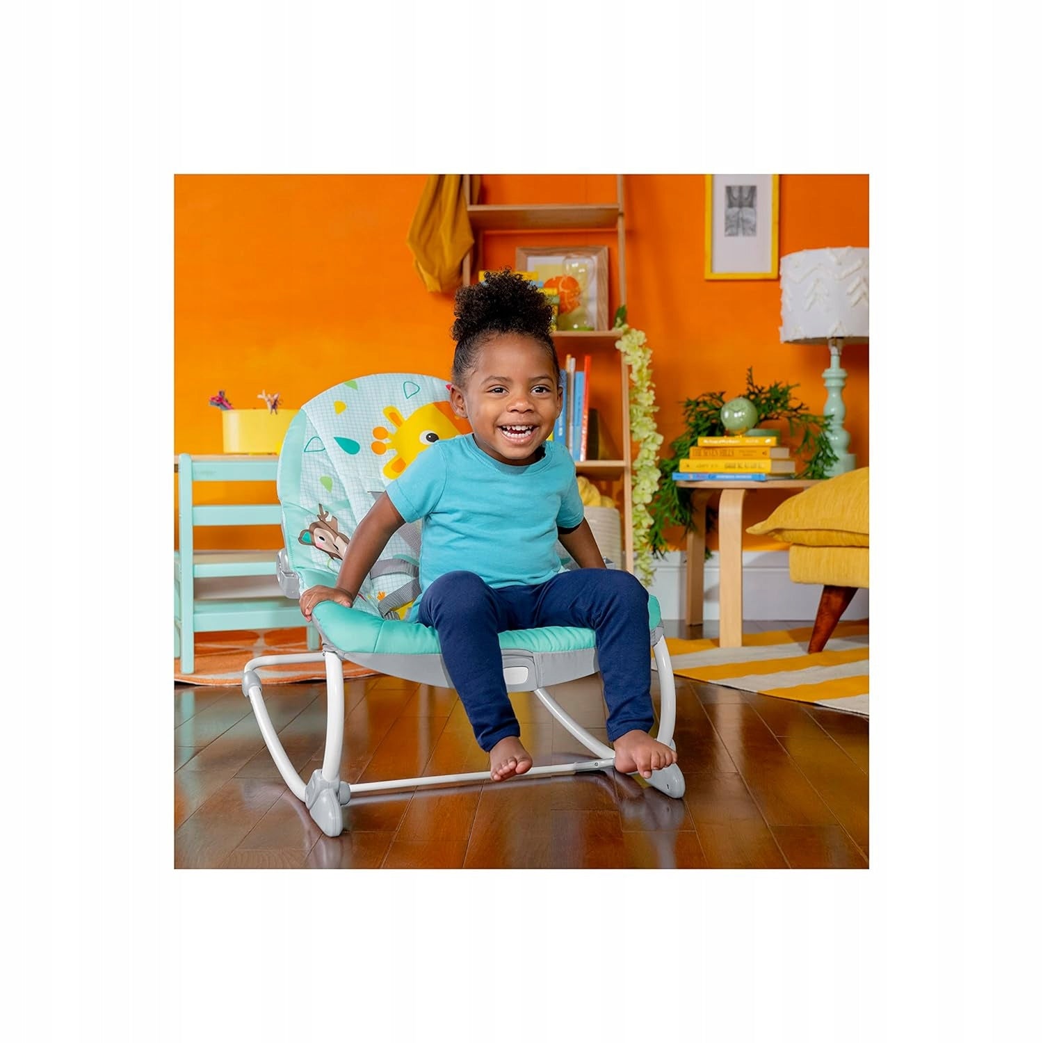 Vibrating rocker for baby Bright Starts WILD VIBES Length 60 cm