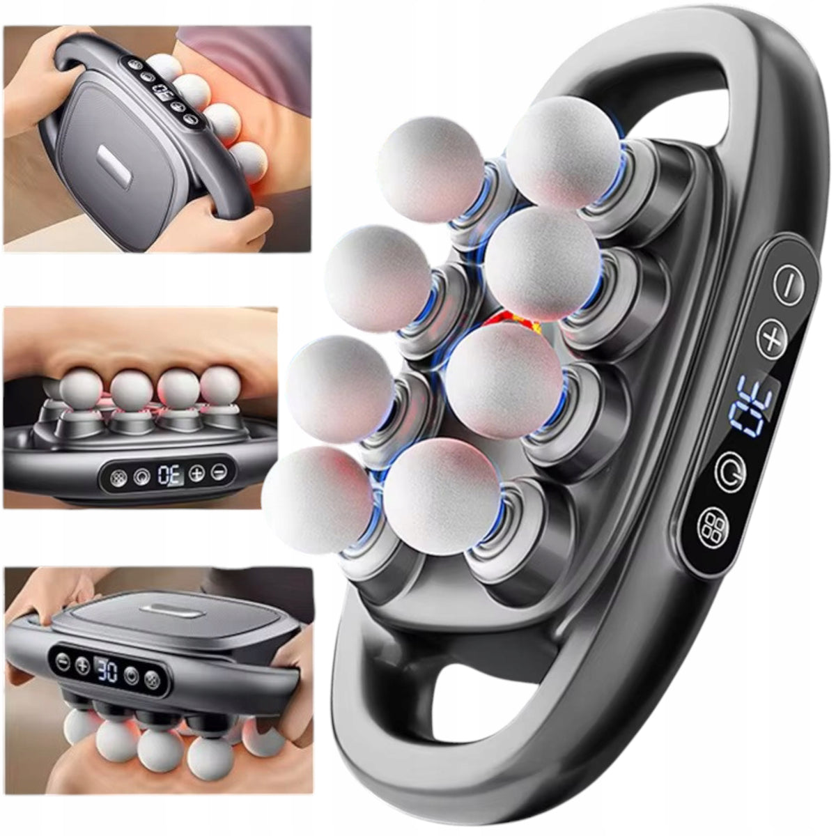 Vibration massager for body massage gun 8 heads pain relief, relaxation