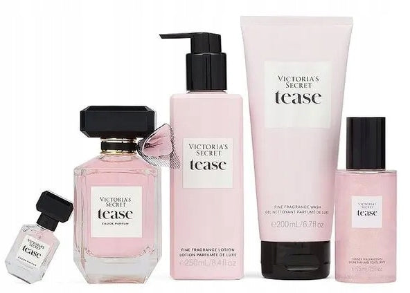 Victoria's Secret Gift set TEASE perfume EDP lotion mist 5pcs Manufacturer code 0000031792