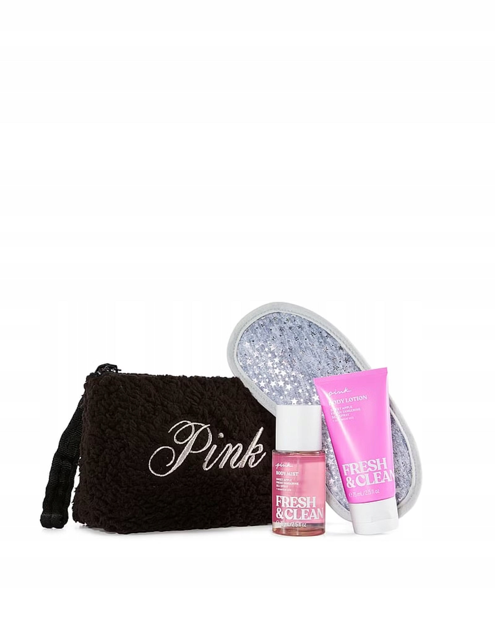 Victoria's Secret PINK Fresh & Clean - Cosmetic Bag Gift Set Packaging status original