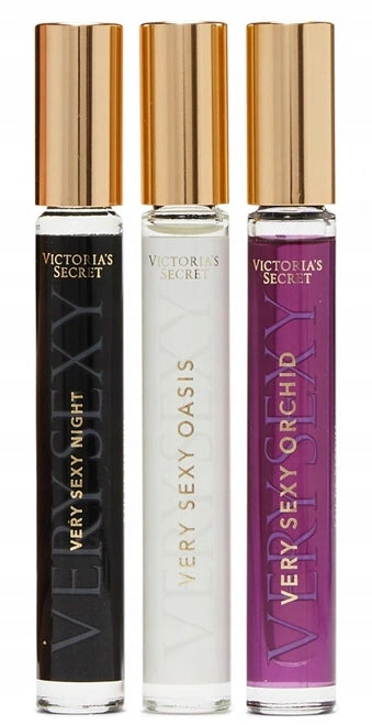 Victoria's Secret Set of 3 VERY SEXY NIGHT OASIS ORCHID Fragrance Roller Blinds Packaging status original